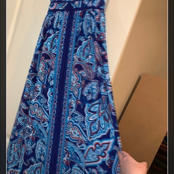 NWT INC Paisley beaded maxi dress PM - Picture 16 of 16